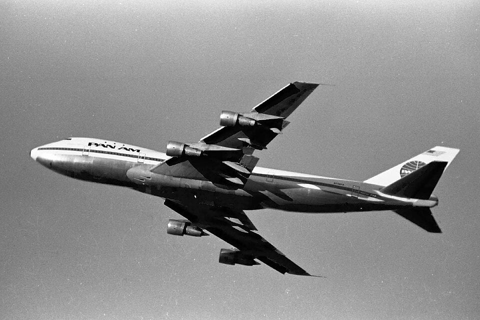 Pan Am Boeing 747 in the original livery that launched the jumbo jet era