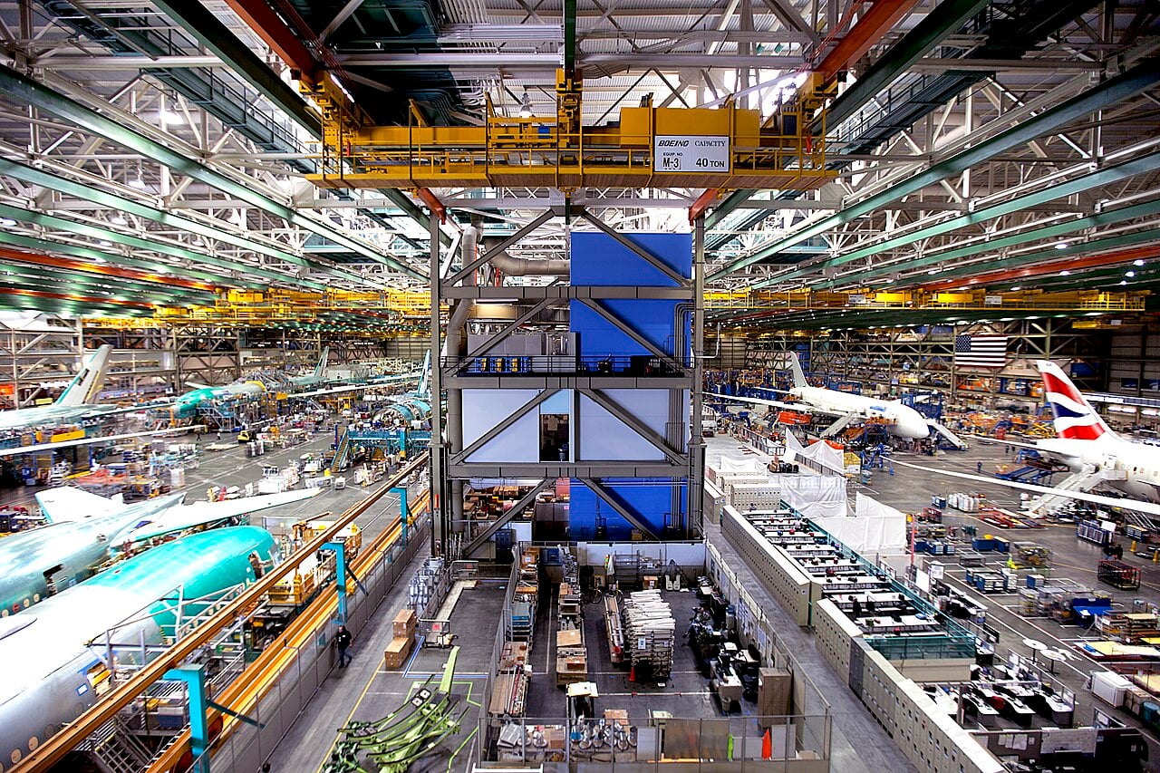 Flugzeugproduktion im Boeing-Werk in Everett