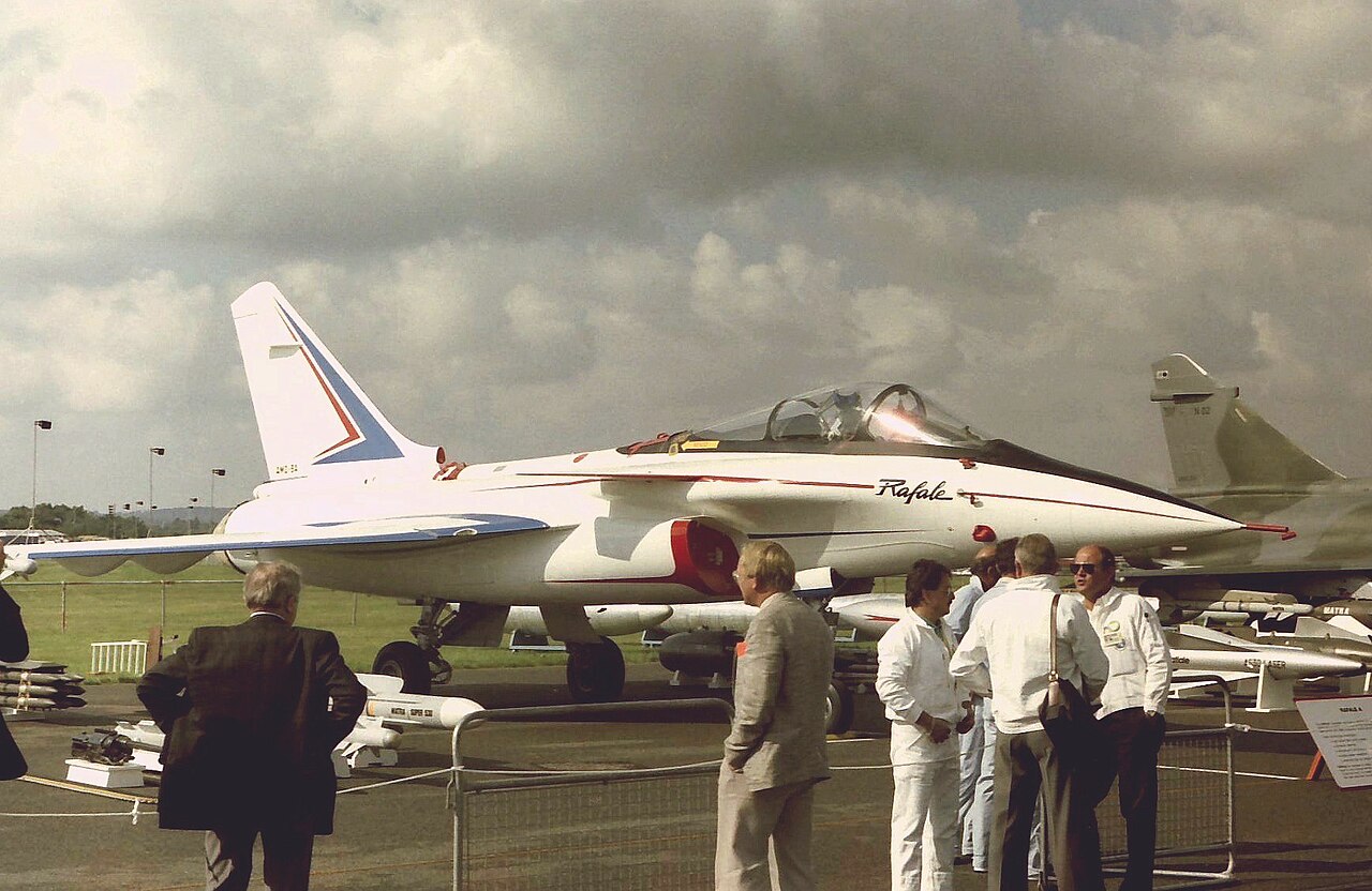 Dassault Rafale A demonstrator at Farnborough in 1986