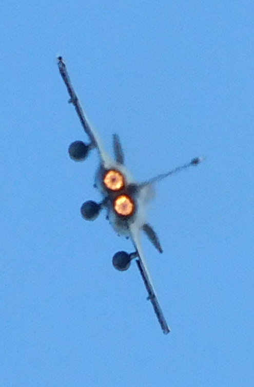 Dassault Rafale on afterburner over France