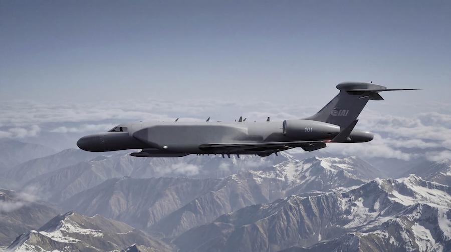 IAI ELLYON electronic attack and ISTAR aircraft rendering