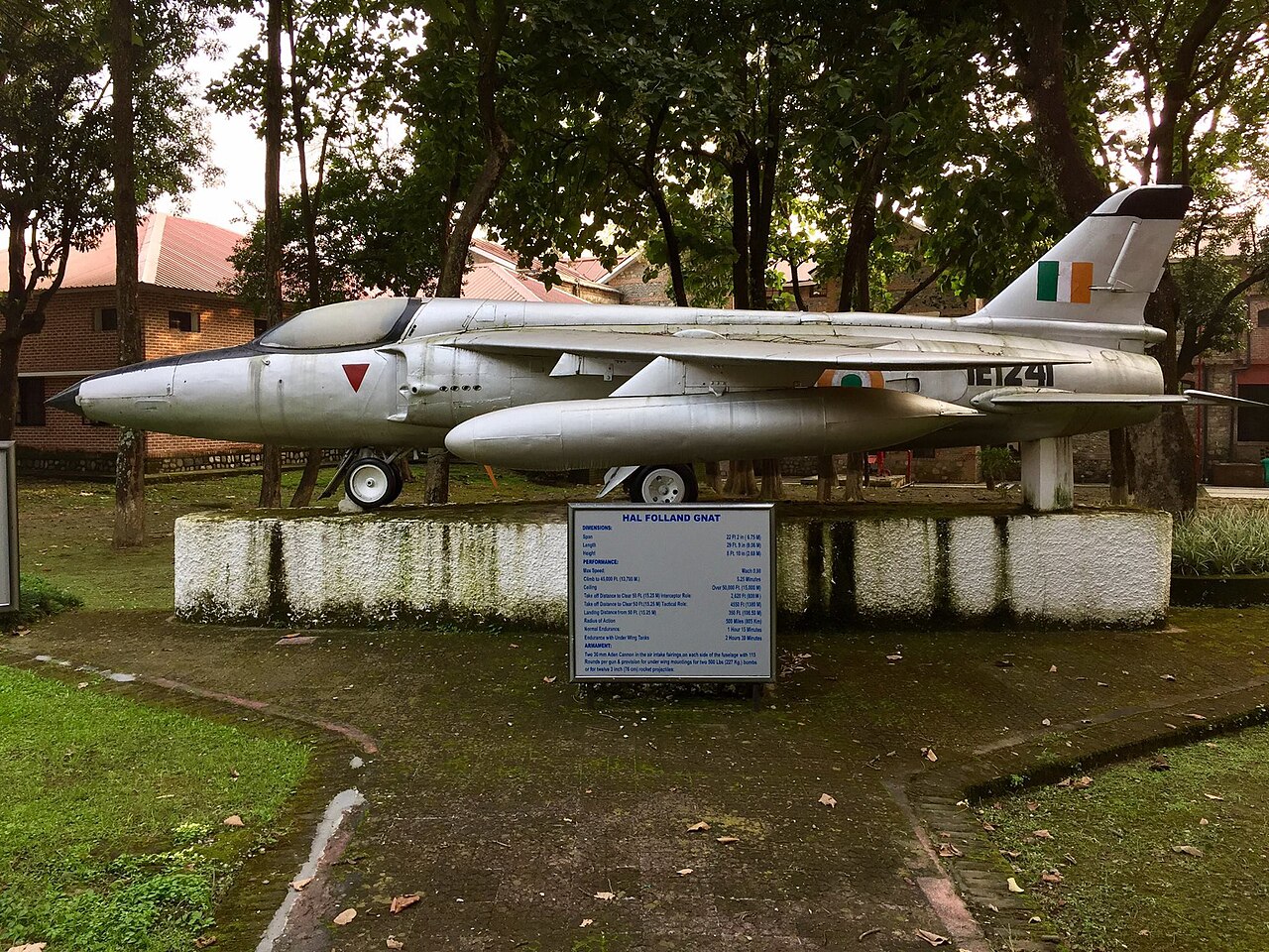 A Folland Gnat in Indian markings