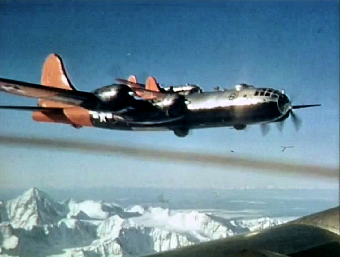The B-29 Kee Bird in flight before 1947