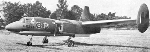The Miles M.39B Libellula tandem-wing aircraft