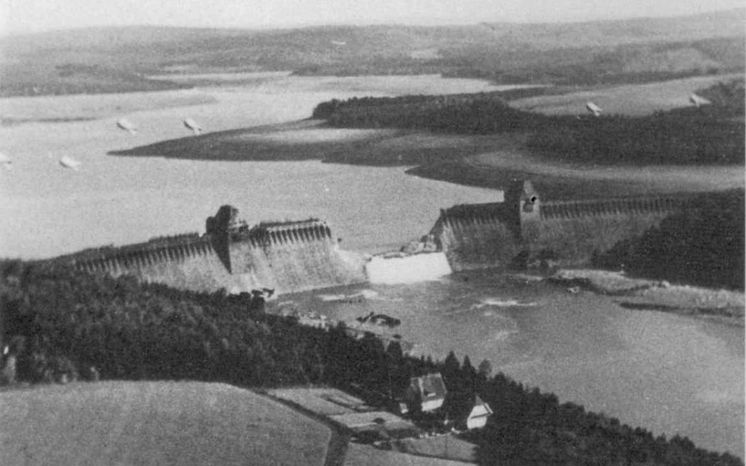 Die Dambusters: Eine Bombe über einen Stausee hüpfen lassen