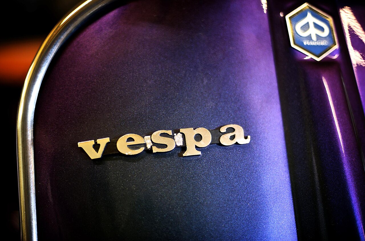 A vintage Piaggio Vespa scooter