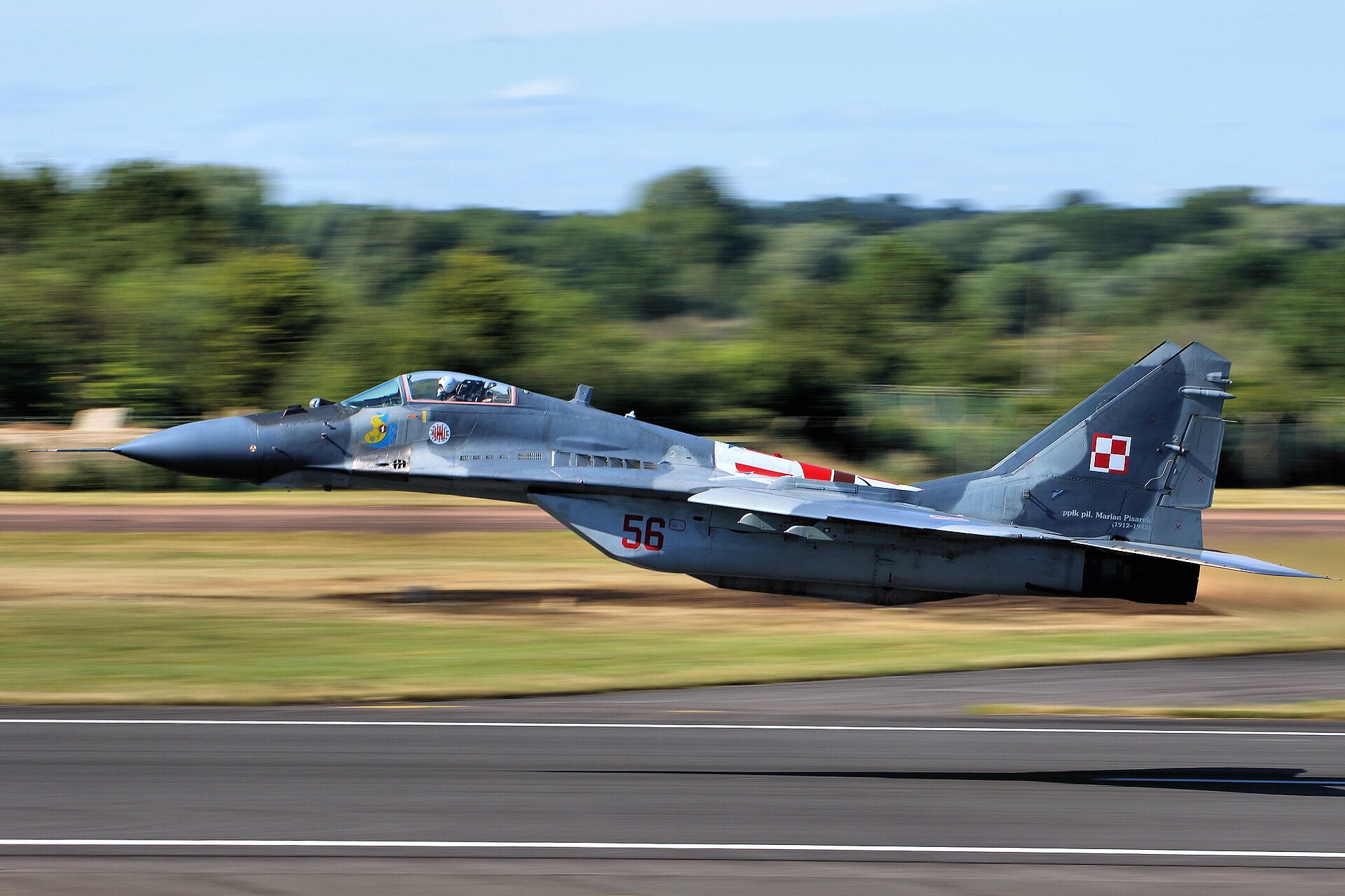 MiG-29 der polnischen Luftwaffe startet