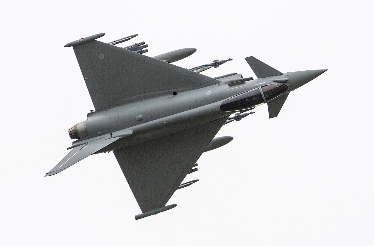 Eurofighter Typhoon FGR4 der Royal Air Force im Flug
