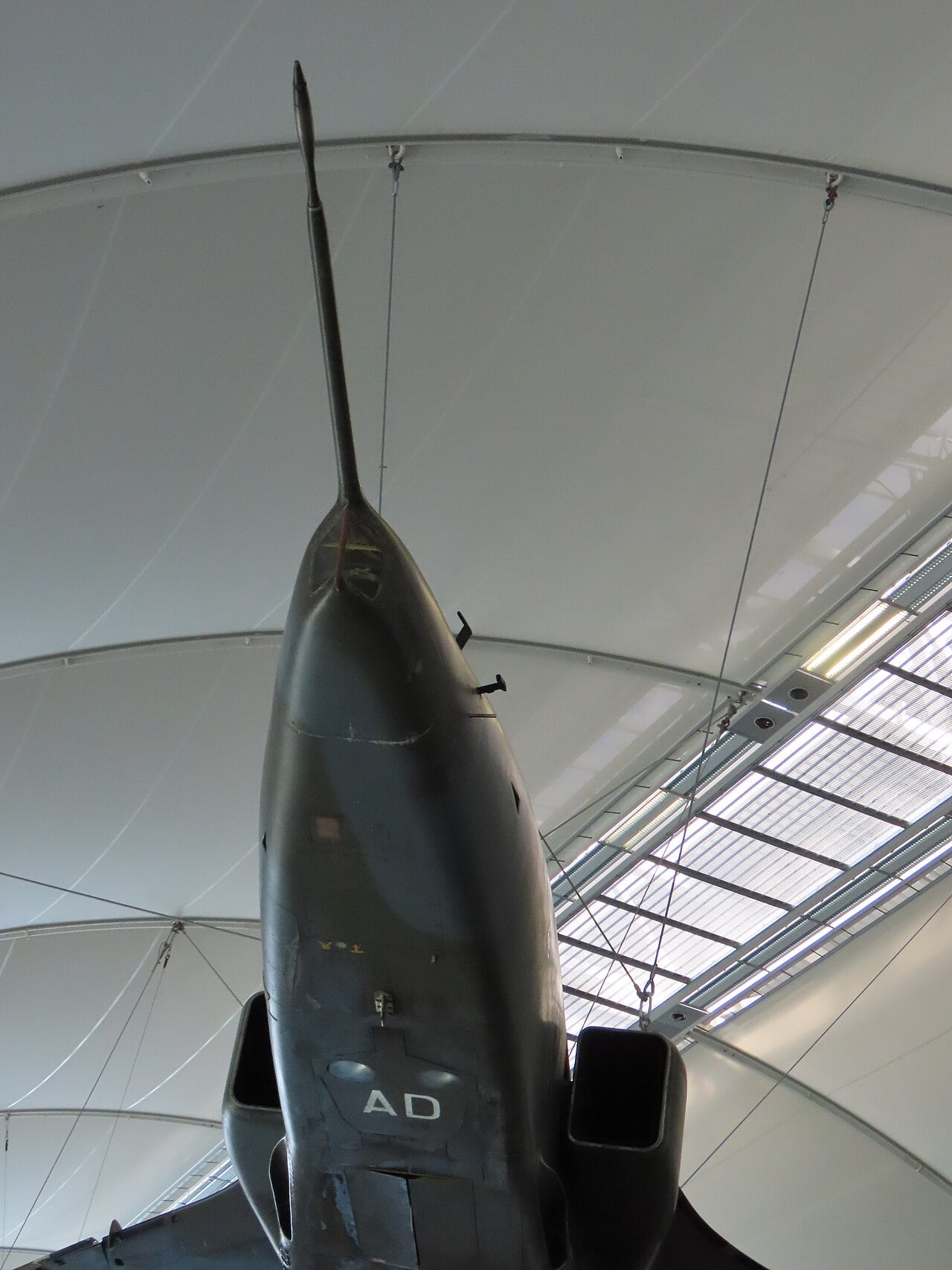 Jaguar SEPECAT de la RAF conservado en el Museo de la RAF.