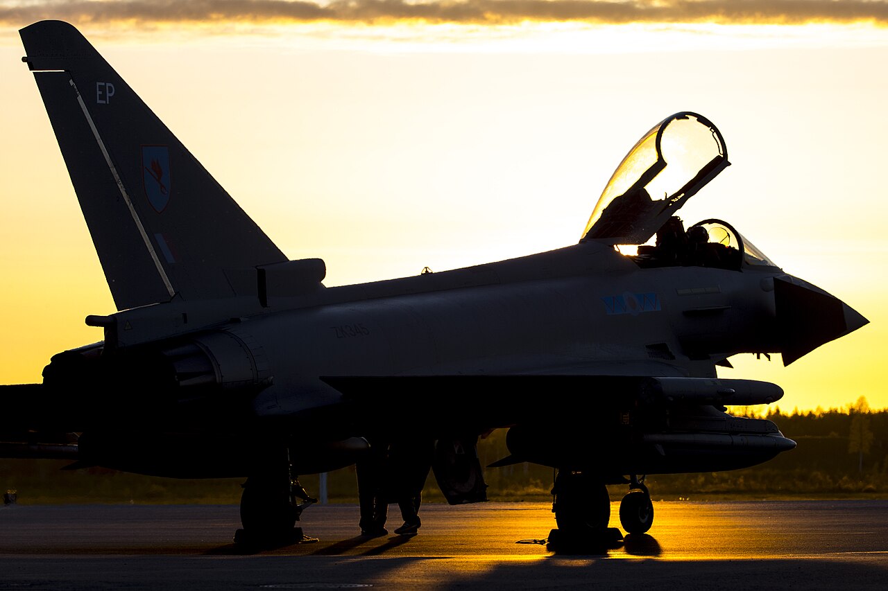 An RAF Typhoon on NATO Baltic Air Policing