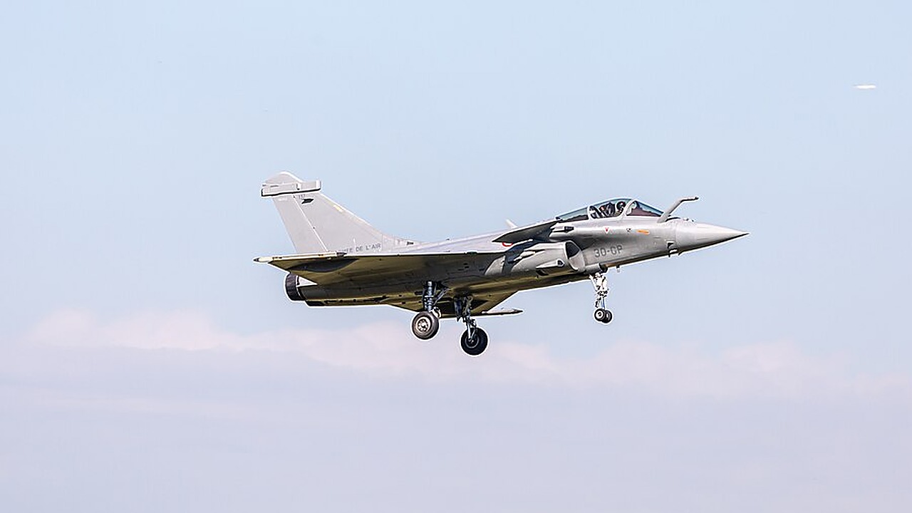 A French Armee de l Air Rafale of the type France will supply to Ukraine
