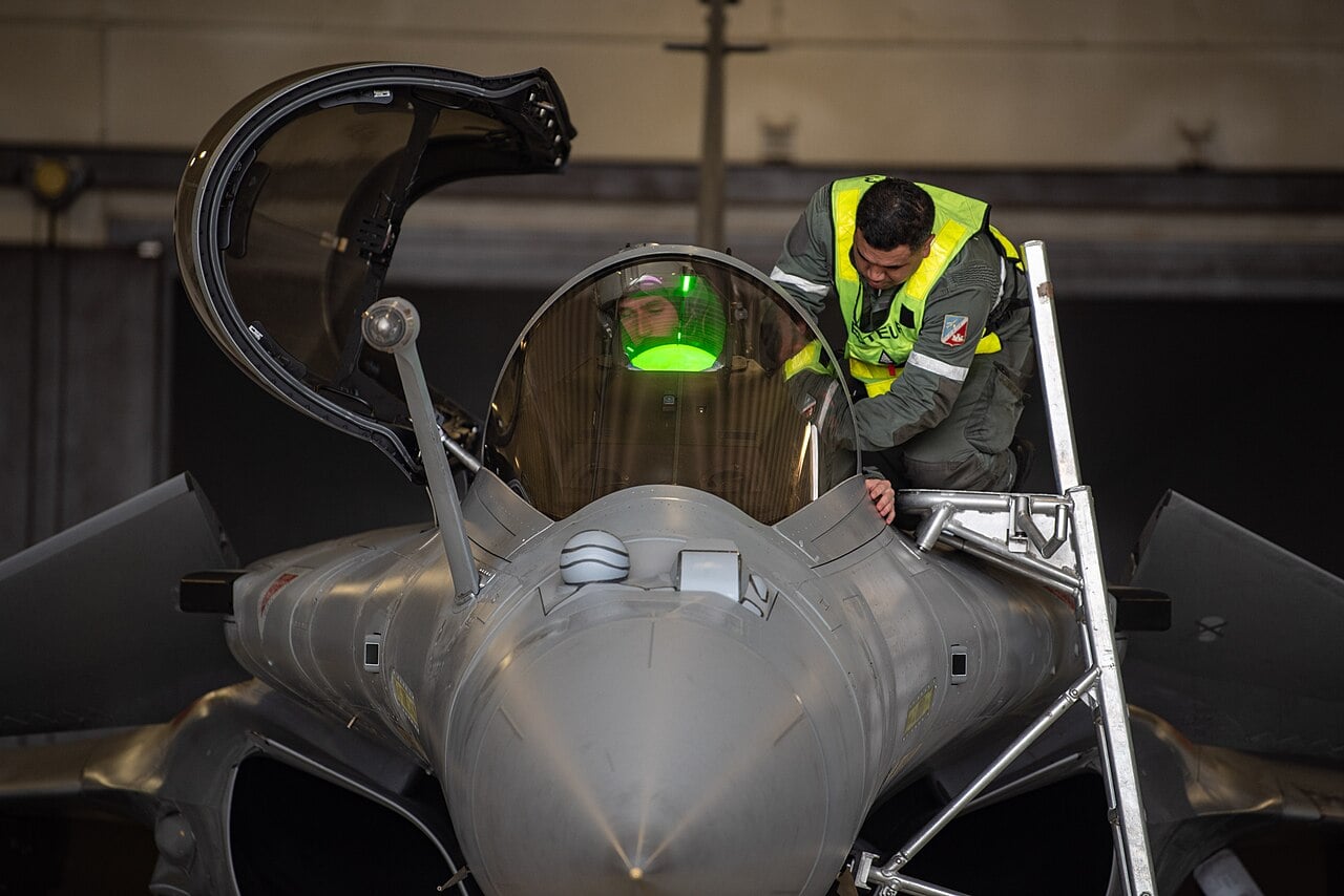 French Air and Space Force Rafale on deployment