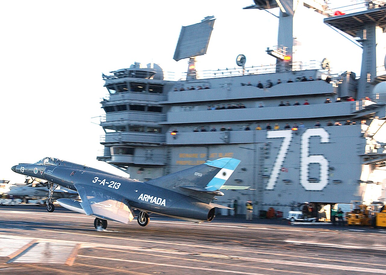 Argentine Navy Super Etendard — the aircraft that launched Exocet missiles during the Falklands War