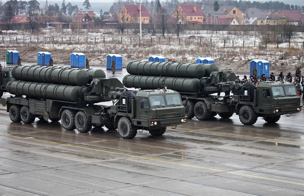 Russian S-400 Triumf launchers