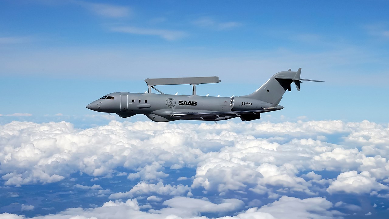 Avión Saab GlobalEye AEW&C en vuelo