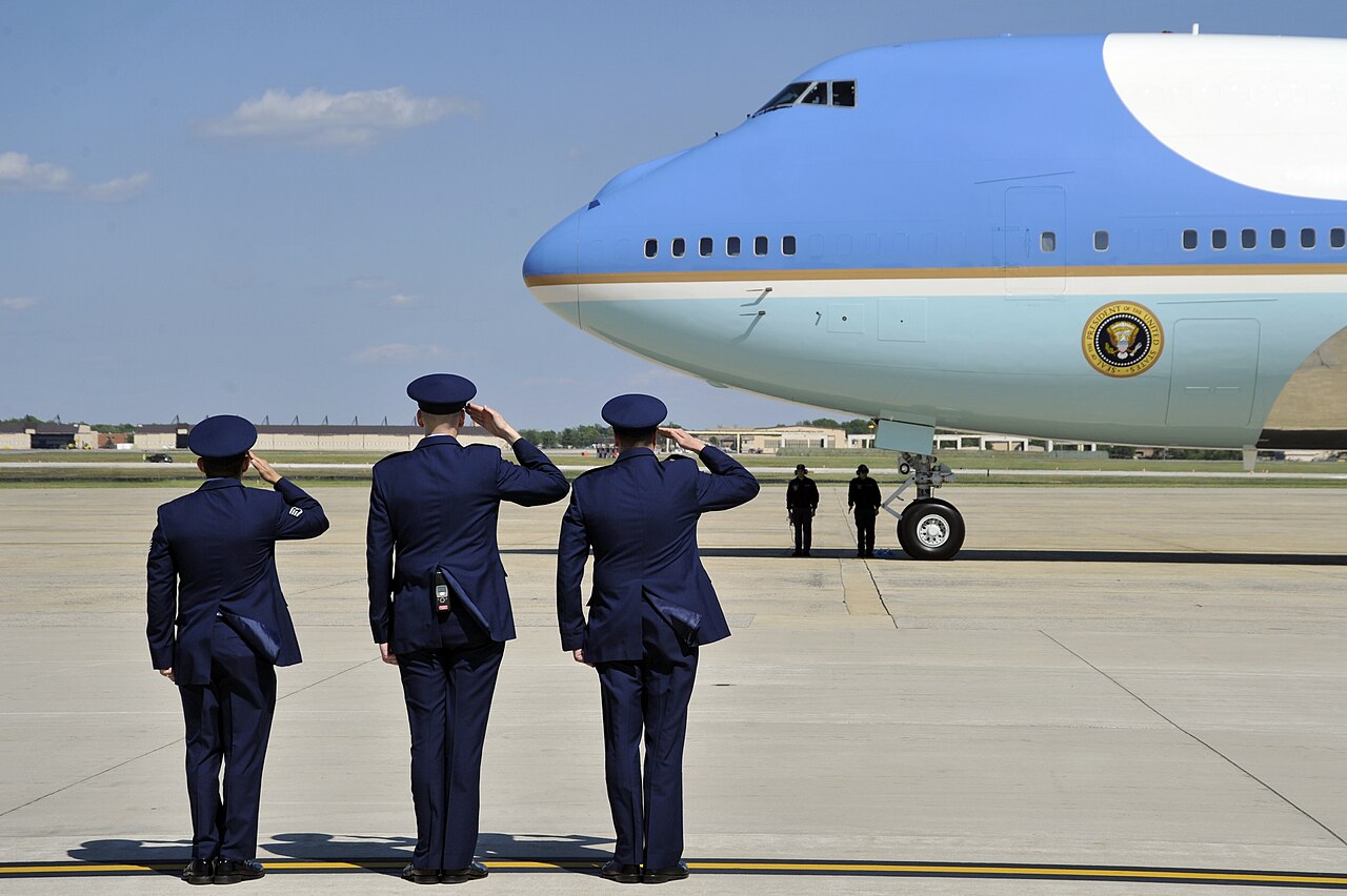Boeing VC-25A Air Force One on the ramp