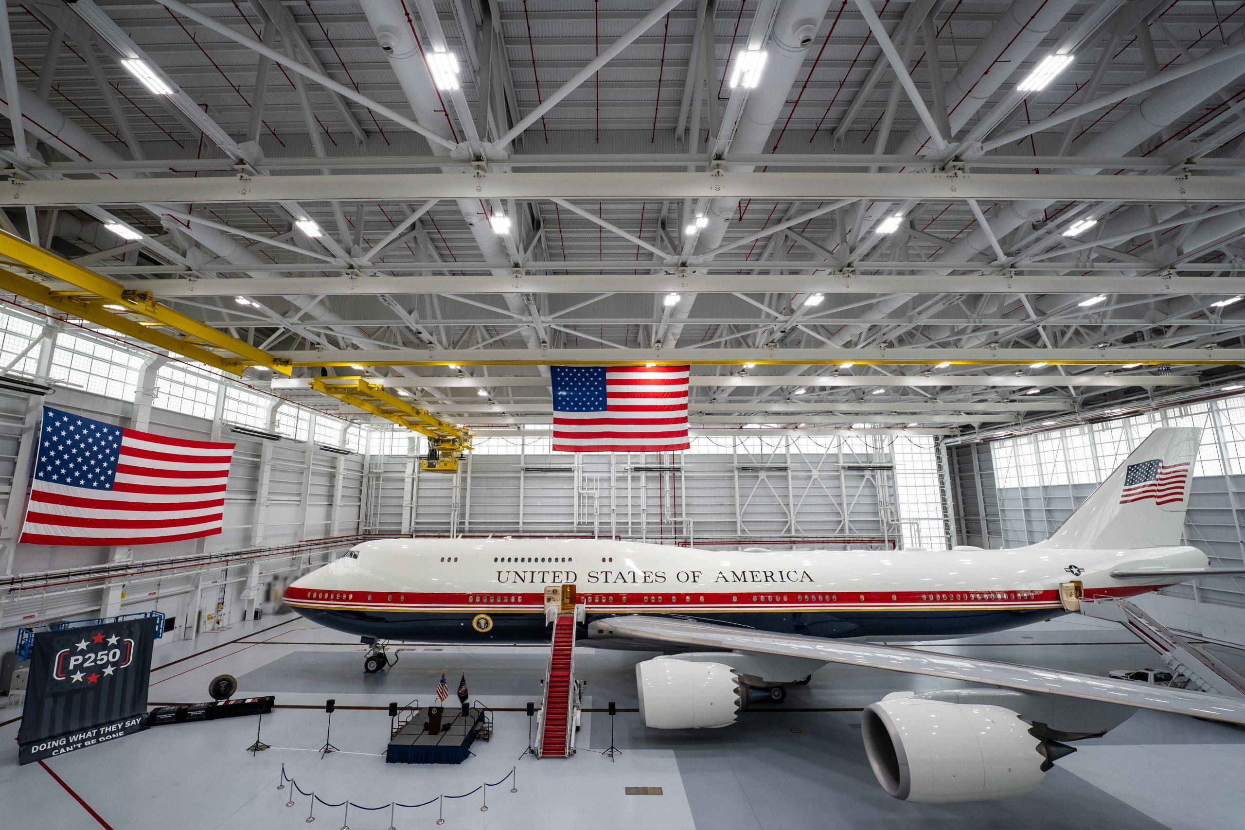 L'avion pont VC-25B de la base aérienne conjointe Andrews