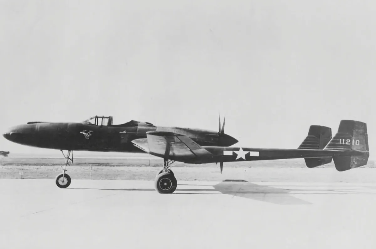 Vultee XP-54 at the factory