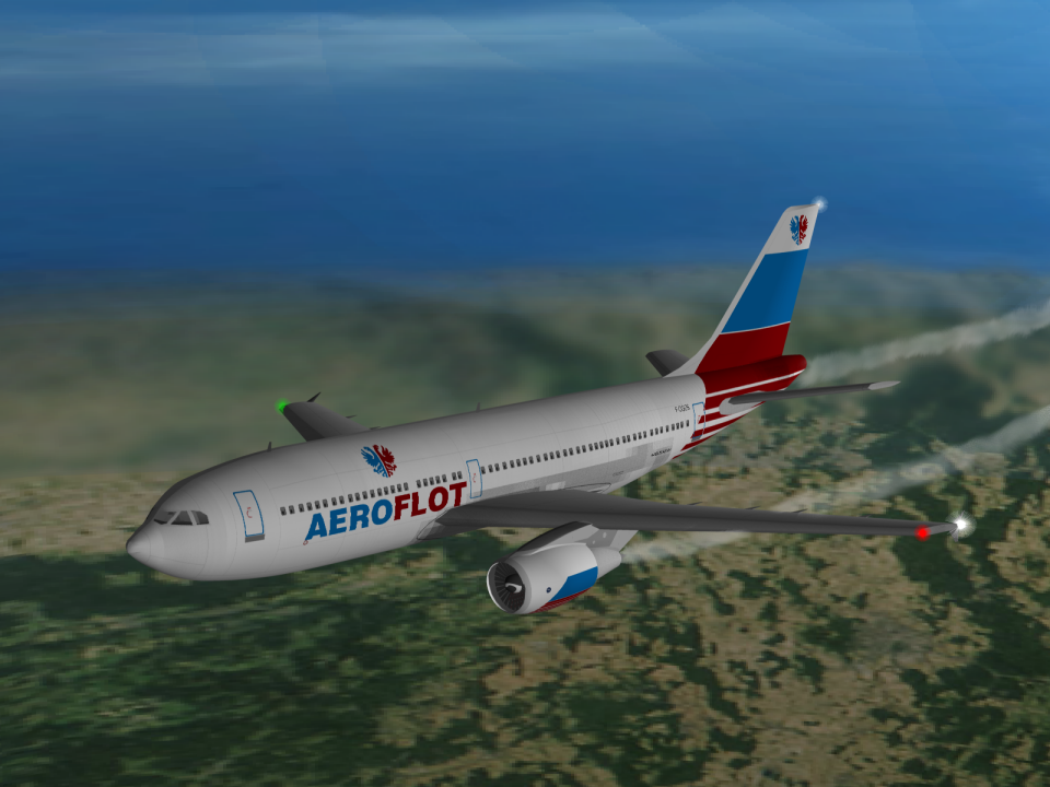 Diagram of the flight path of Aeroflot Flight 593