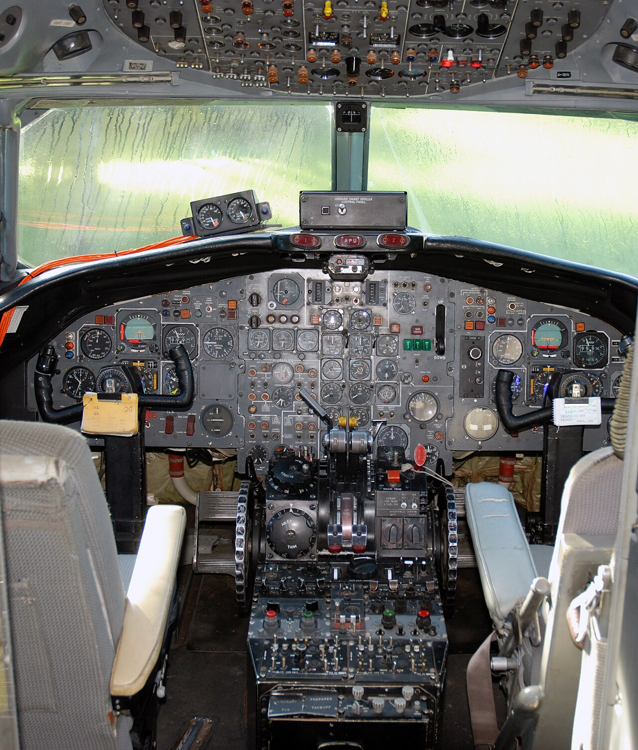A BAC One-Eleven cockpit