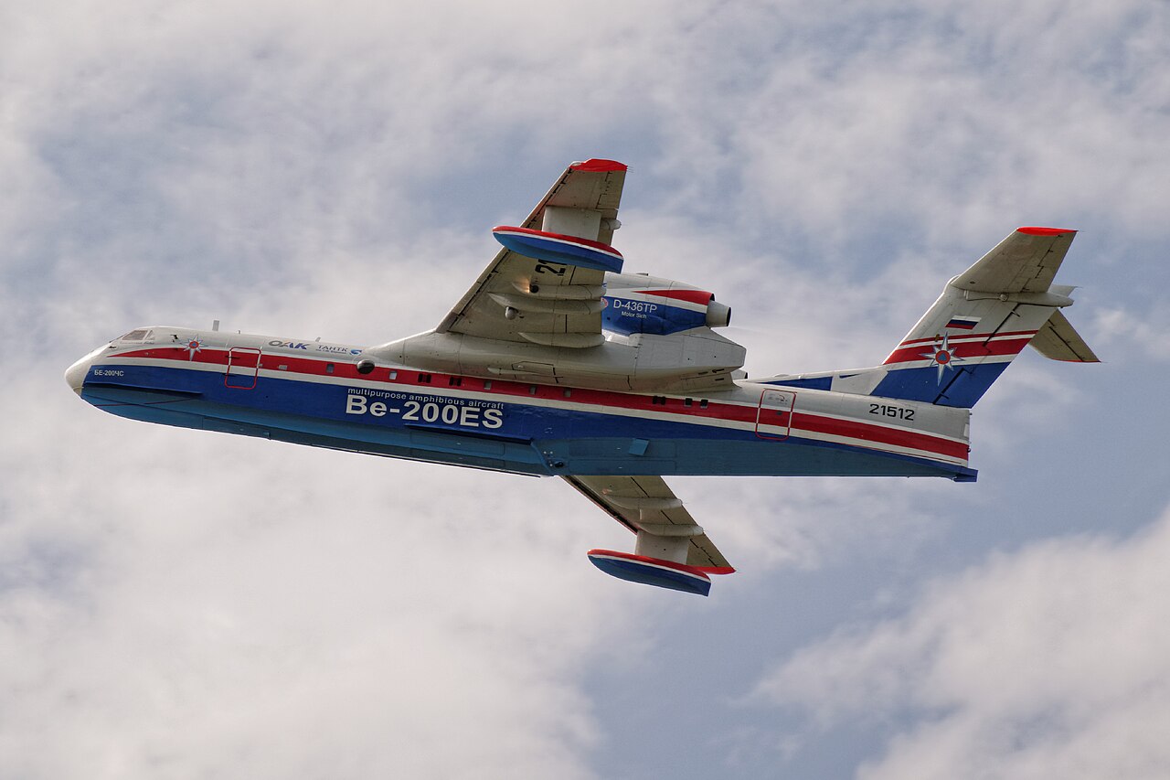 EMERCOM Beriev Be-200ChS Altair in flight