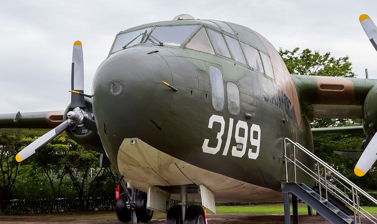 A Fairchild C-119 Flying Boxcar