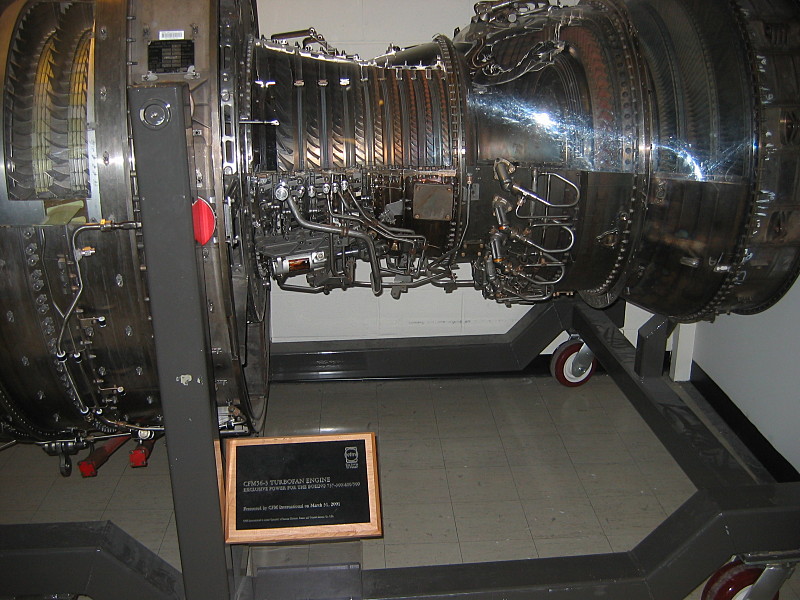 A CFM56-3 turbofan engine