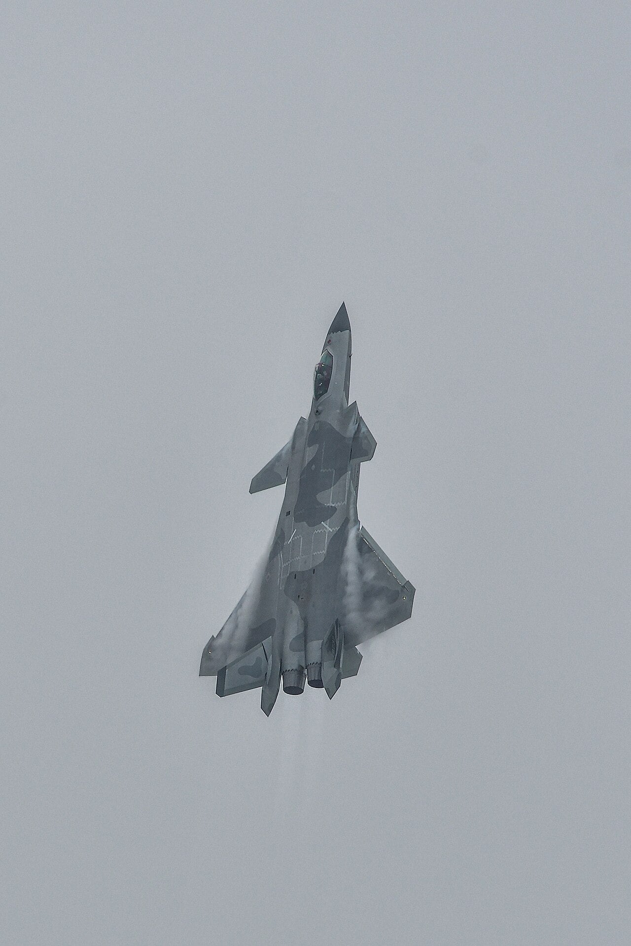 A Chinese Chengdu J-20 stealth fighter