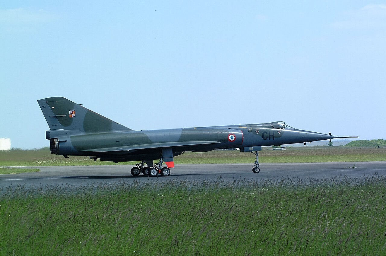 Dassault Mirage IV French nuclear bomber in flight