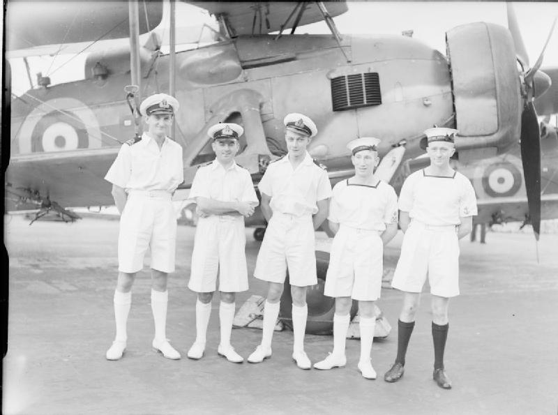 Swordfish-Flugbesatzung an Bord der HMS Ark Royal, 1941