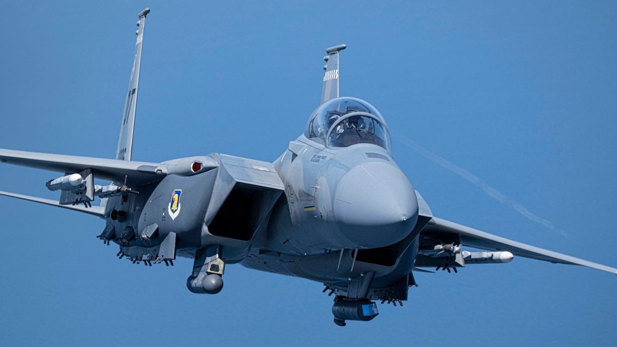 A US Air Force F-15EX Eagle II of the 40th Flight Test Squadron from Eglin Air Force Base in flight