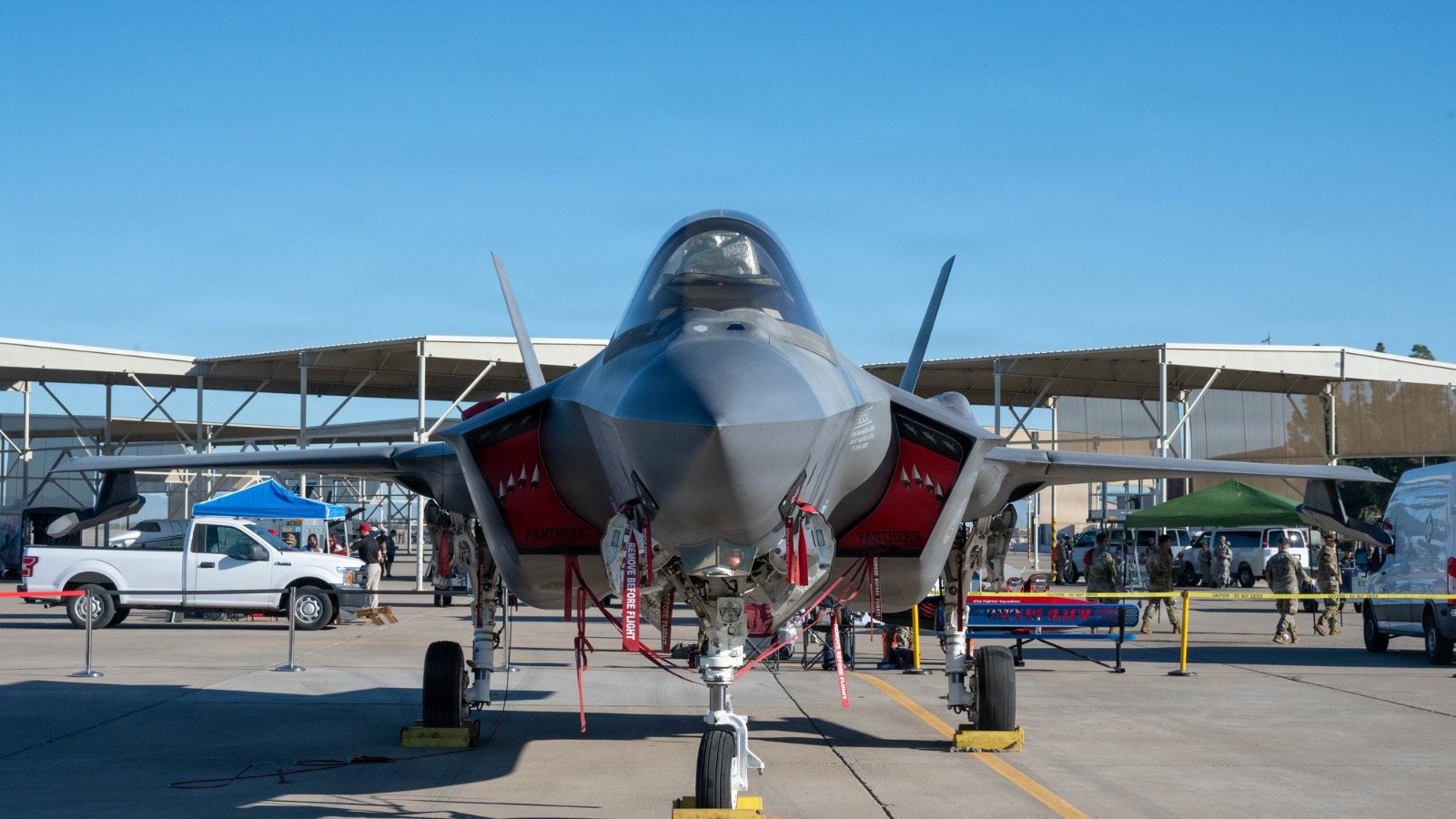 F-35A Lightning II on display at Luke Days 2026 US Air Force F-35A Lightning II of the 63rd Fighter Squadron on static display at Luke Air Force Base, Arizona