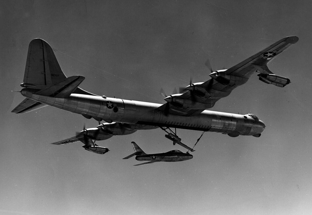 FICON parasite fighter on the trapeze