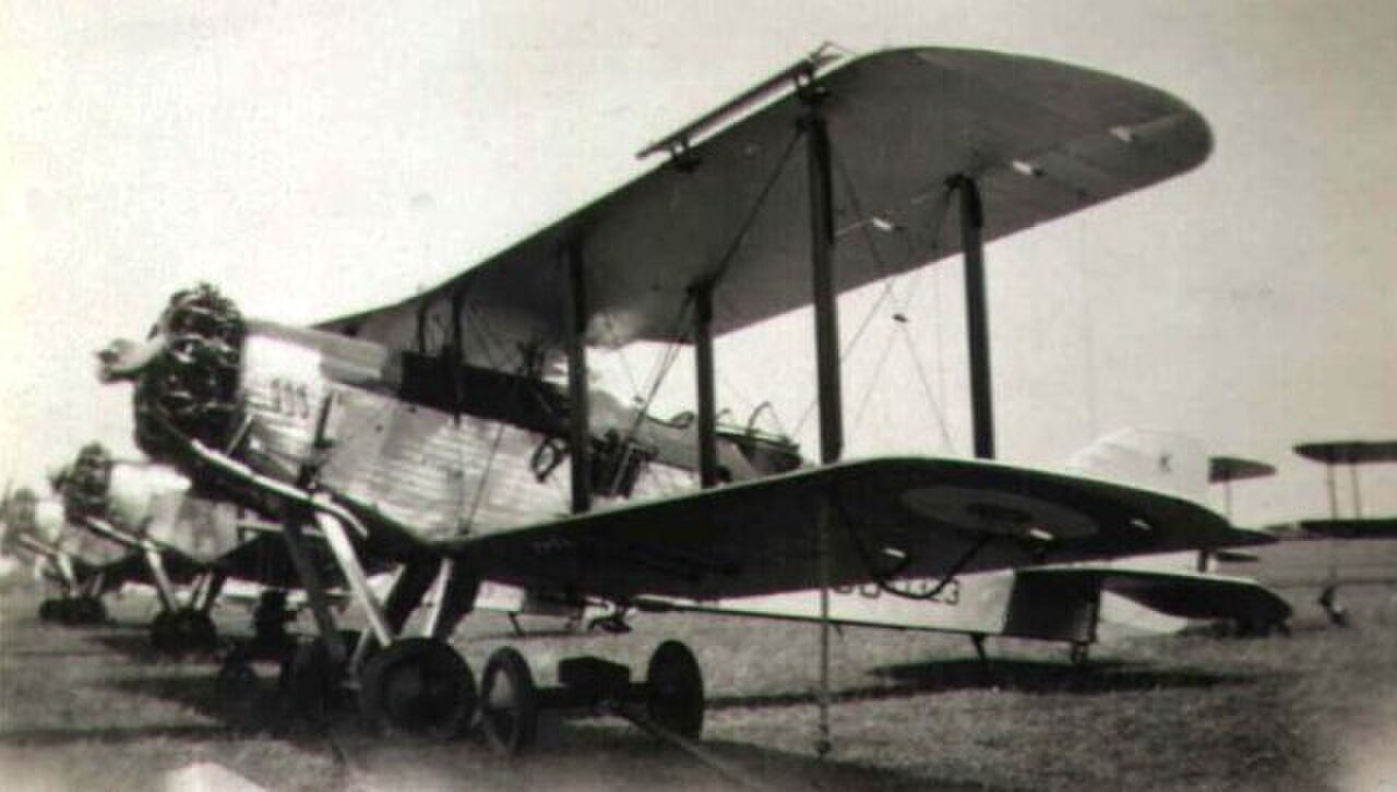 A Westland Wallace biplane of the type flown over Everest in 1933