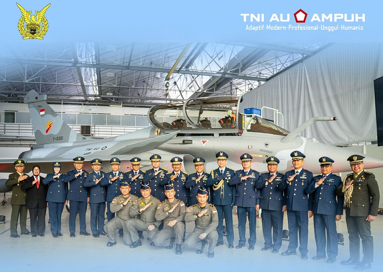 Ceremony marking Indonesia’s first Rafale