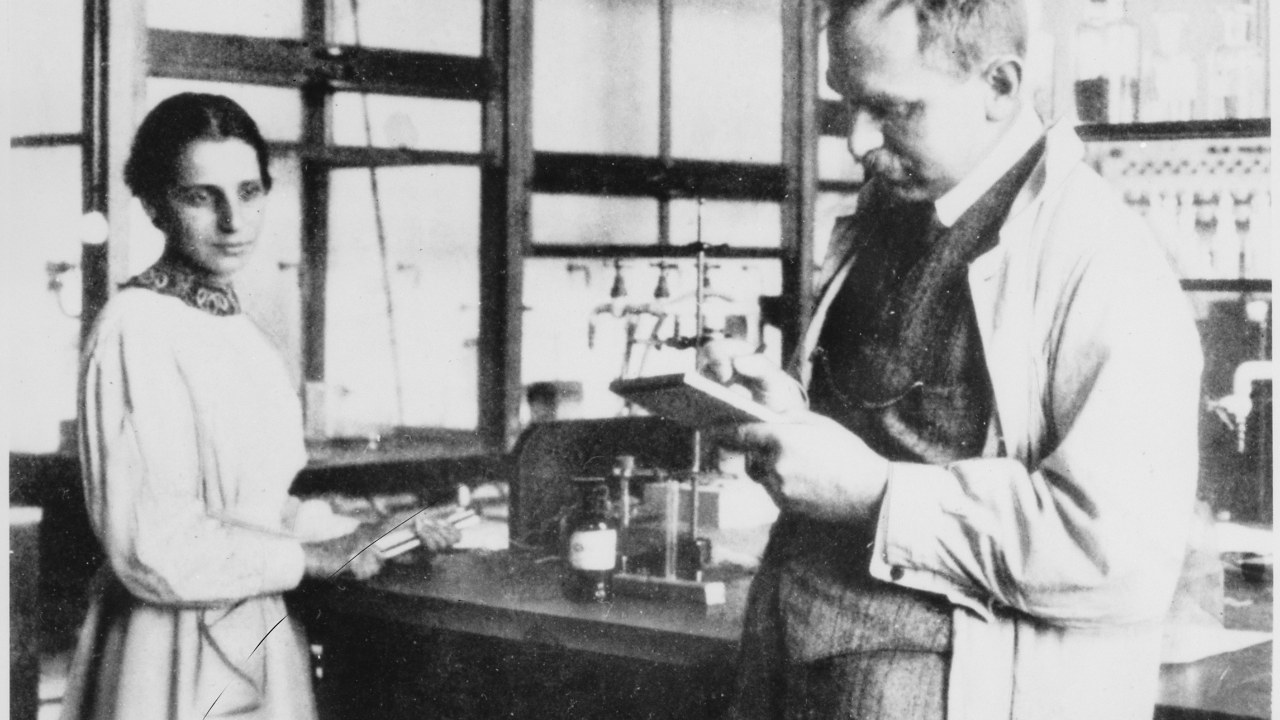 Otto Hahn and Lise Meitner in their Berlin laboratory, 1913