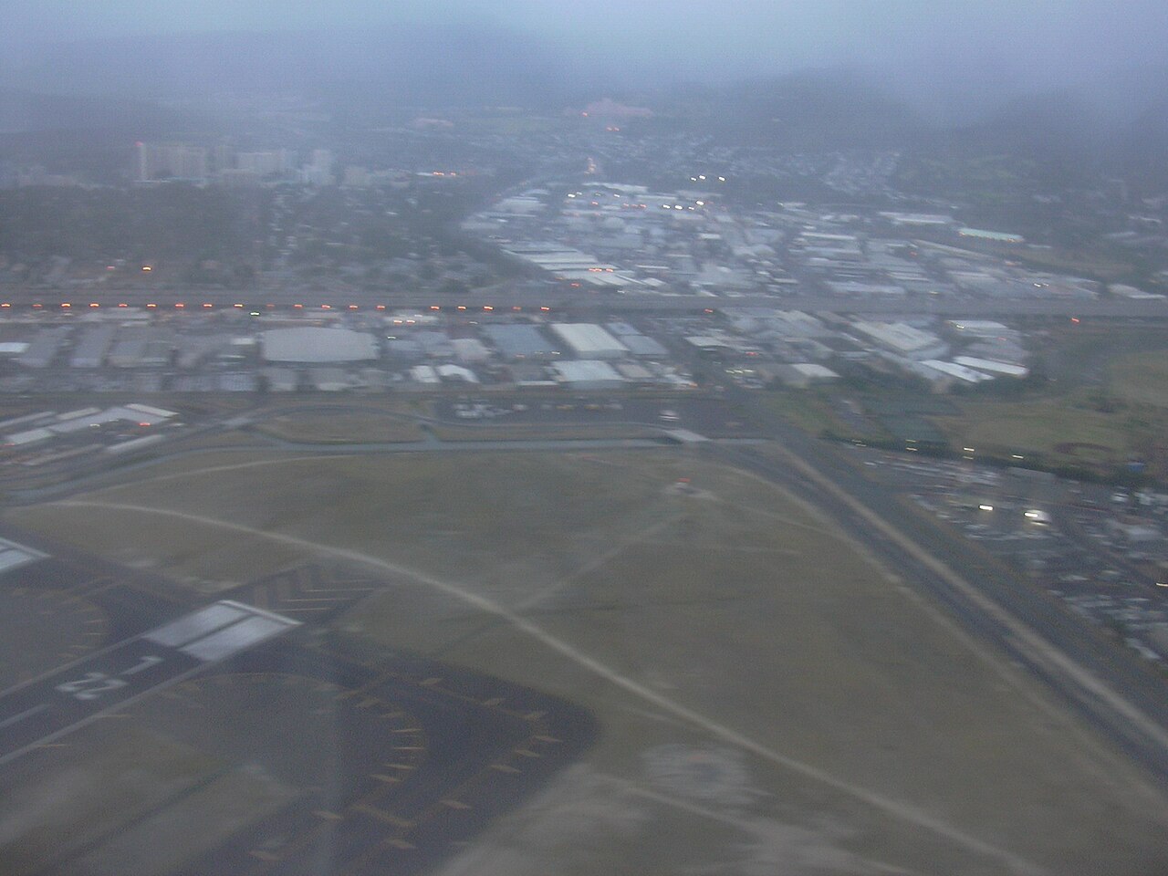 Aerial view of Honolulu International Airport