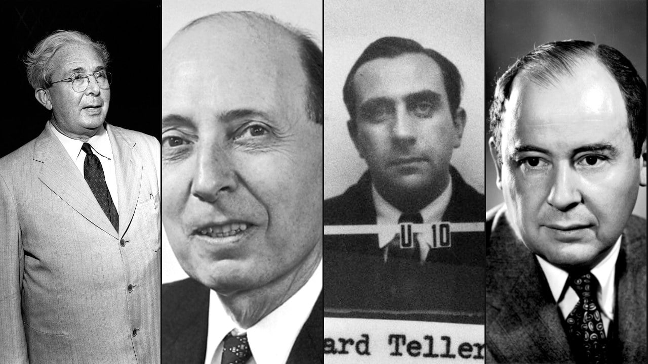 The Martians: Szilard, Wigner, Teller, von Neumann. Badge photos courtesy Los Alamos National Laboratory The Hungarian Martians: Leo Szilard, Eugene Wigner, Edward Teller and John von Neumann