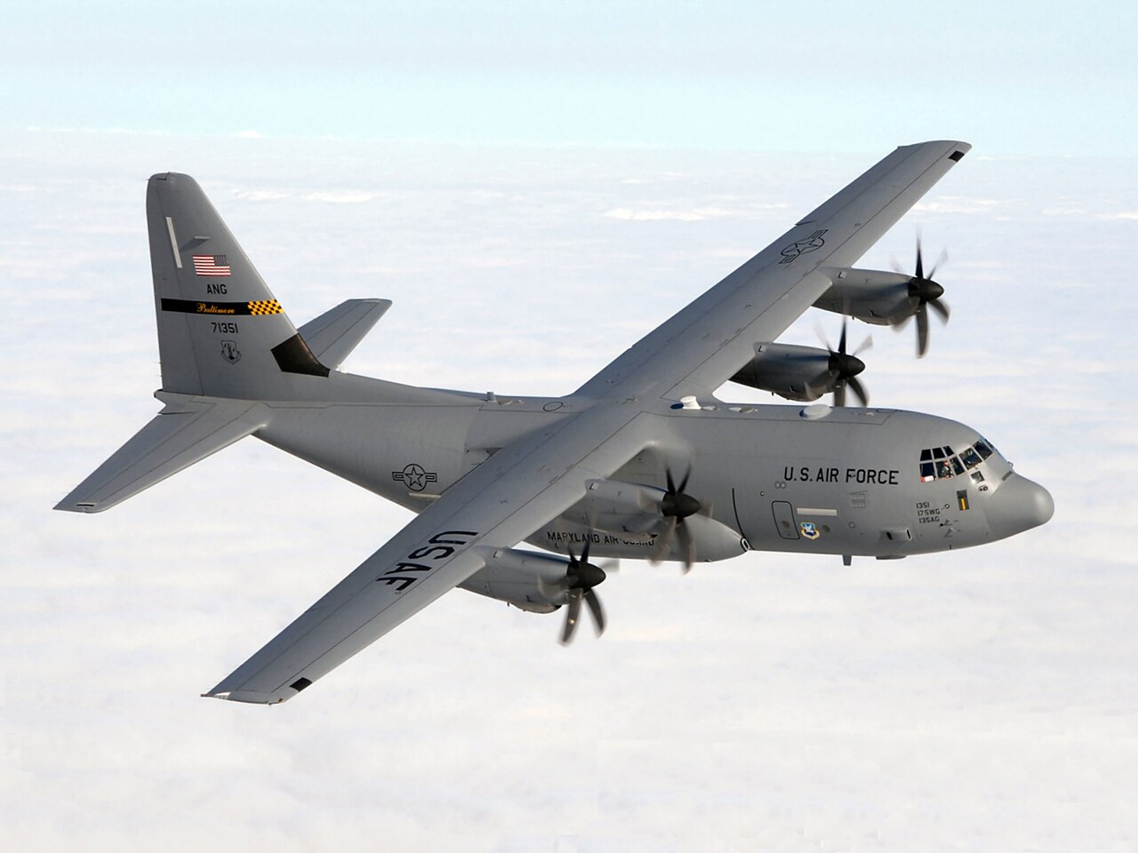 A Lockheed C-130J Super Hercules