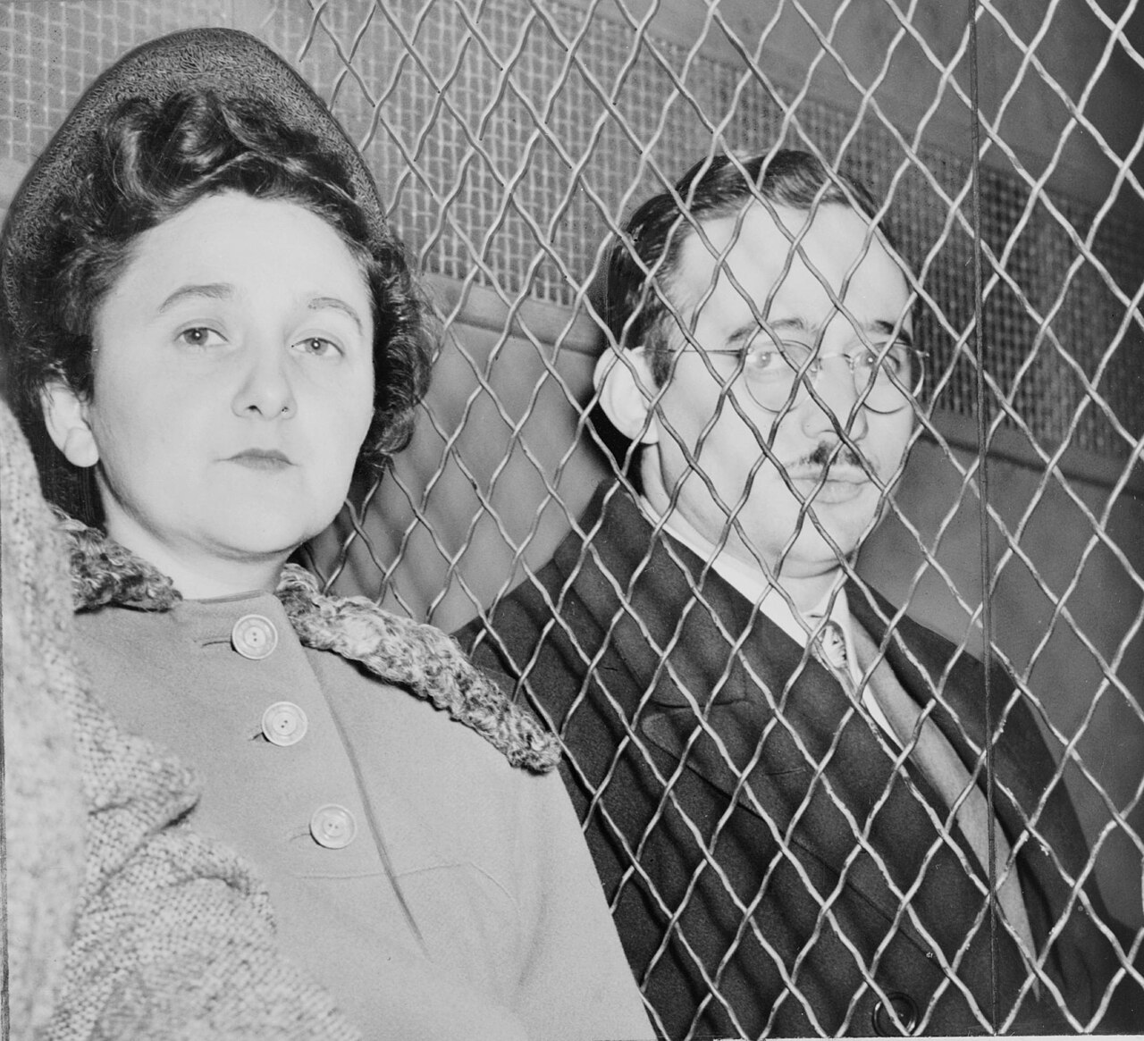 Julius y Ethel Rosenberg tras su condena en 1951.