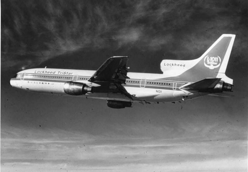 Lockheed L-1011 TriStar in flight A Lockheed L-1011 TriStar widebody trijet in flight