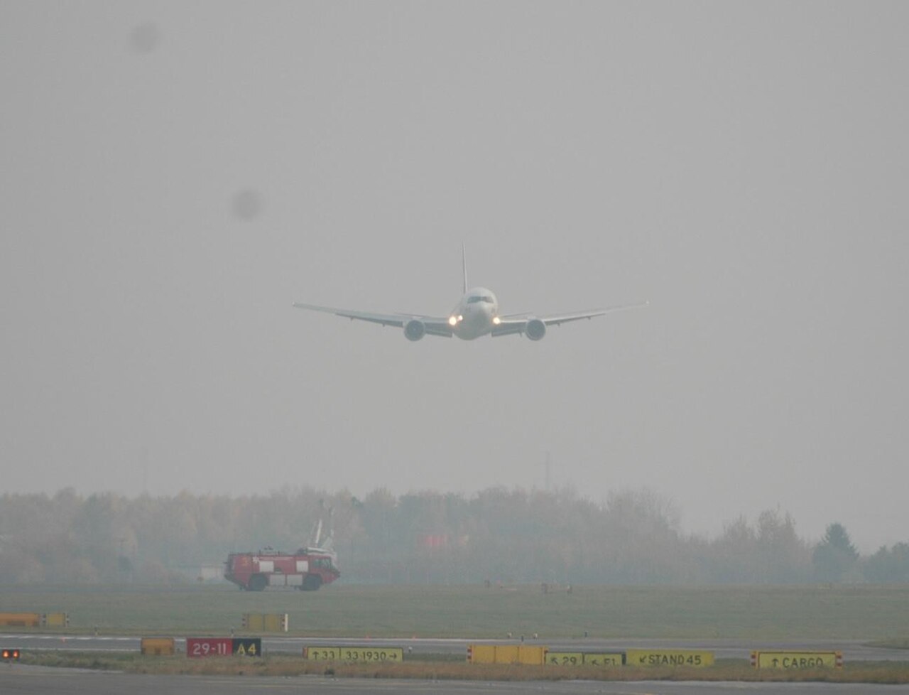 LOT Flight 16 belly landing LOT Polish Airlines Flight 16 Boeing 767 after its belly landing at Warsaw