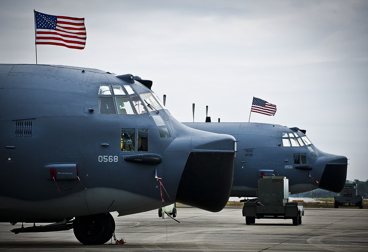 The nose yoke of an MC-130 Combat Talon