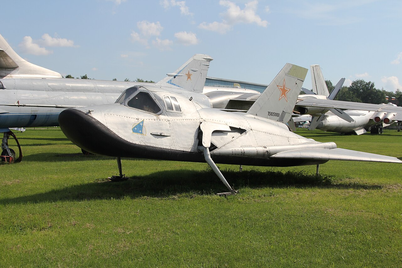 The MiG-105 EPOS test aircraft in side profile