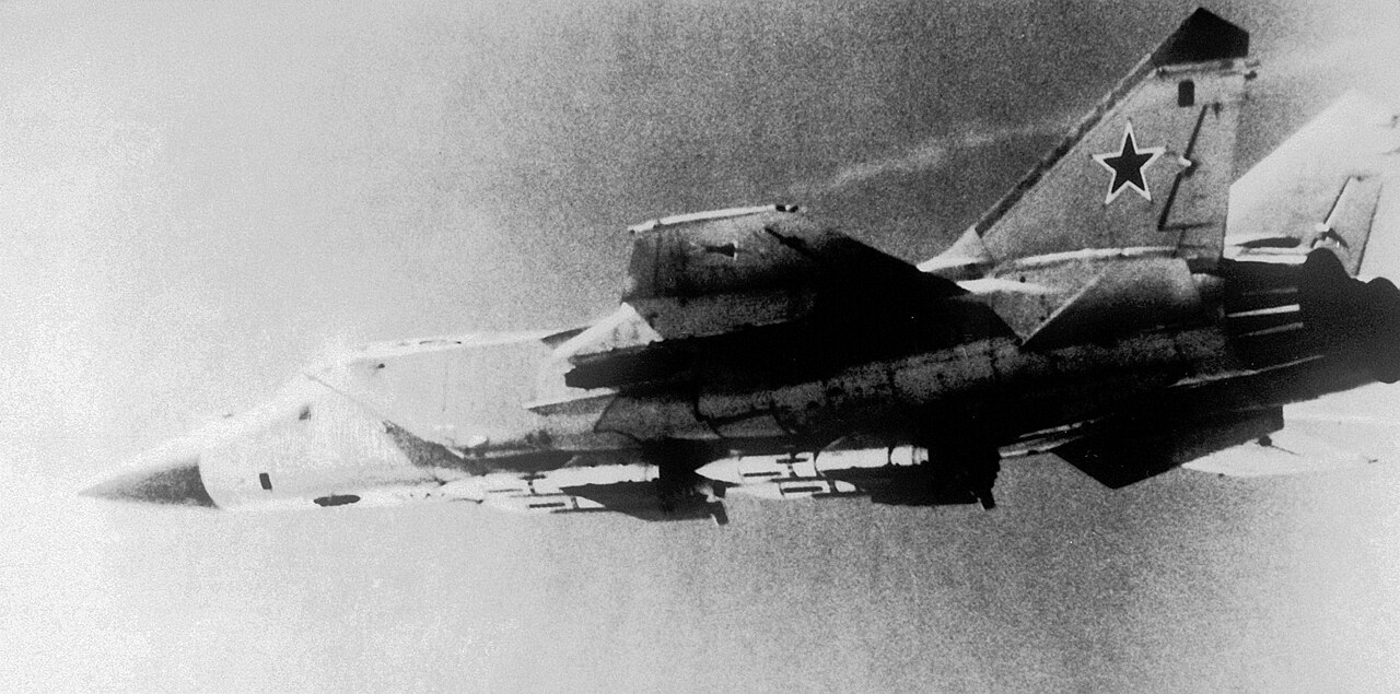A MiG-31 Foxhound interceptor in flight