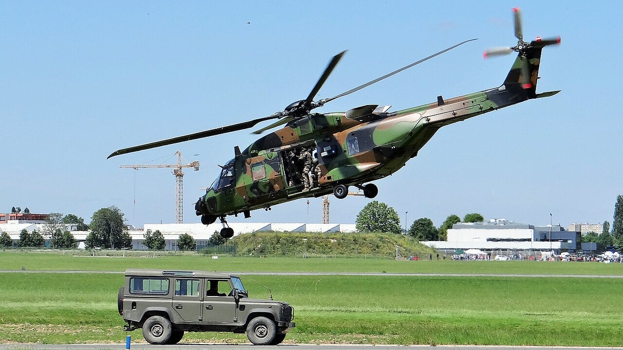 NH90 transport helicopter