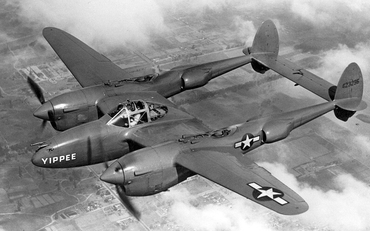 P-38J Lightning Yippee Lockheed P-38J Lightning