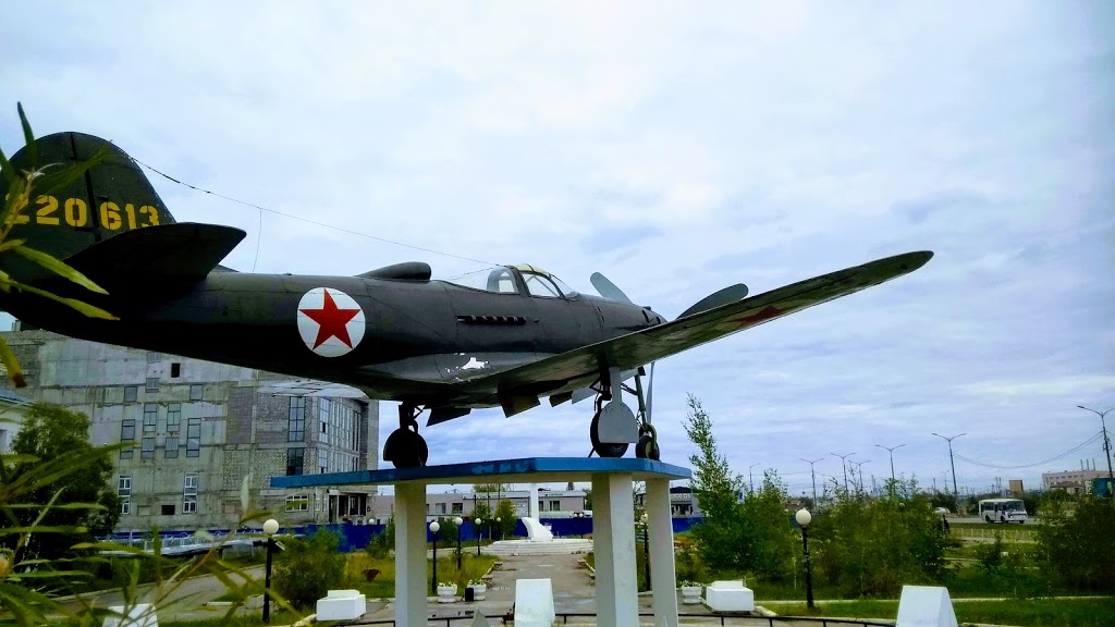 Eine Bell P-39 Airacobra, der amerikanische Mittelmotorjäger.