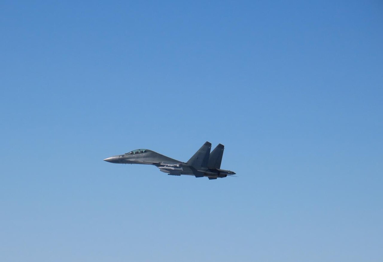 A Chinese Air Force Shenyang J-16, the heavyweight strike fighter deployed to Egypt