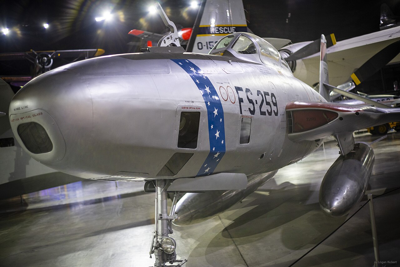Republic RF-84K Thunderflash preserved